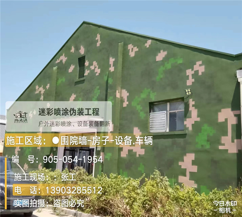 松原外墙数码迷彩漆施工报价清单（100㎡标准墙面测算）